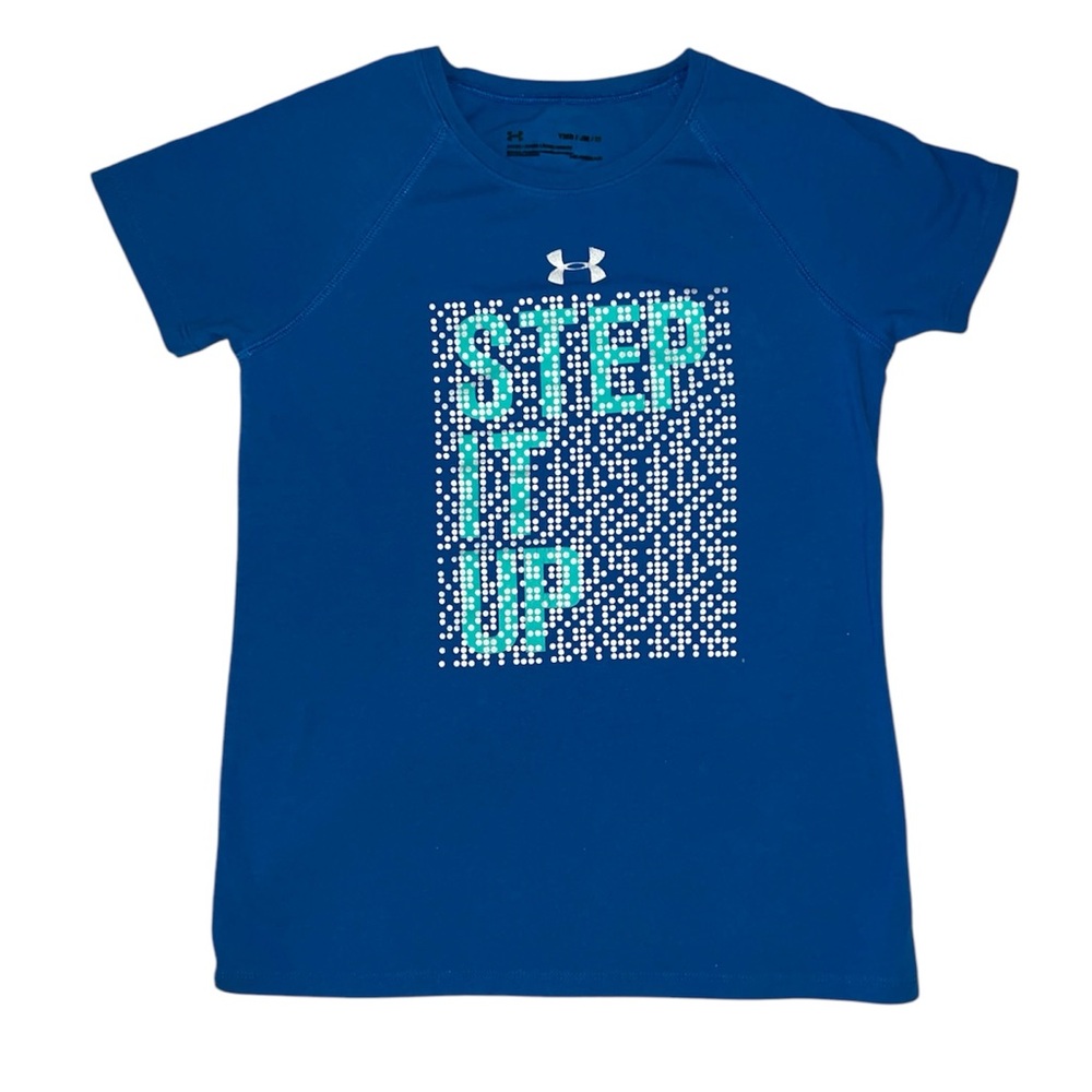 Girls Under Armour Blue Graphic T-Shirt